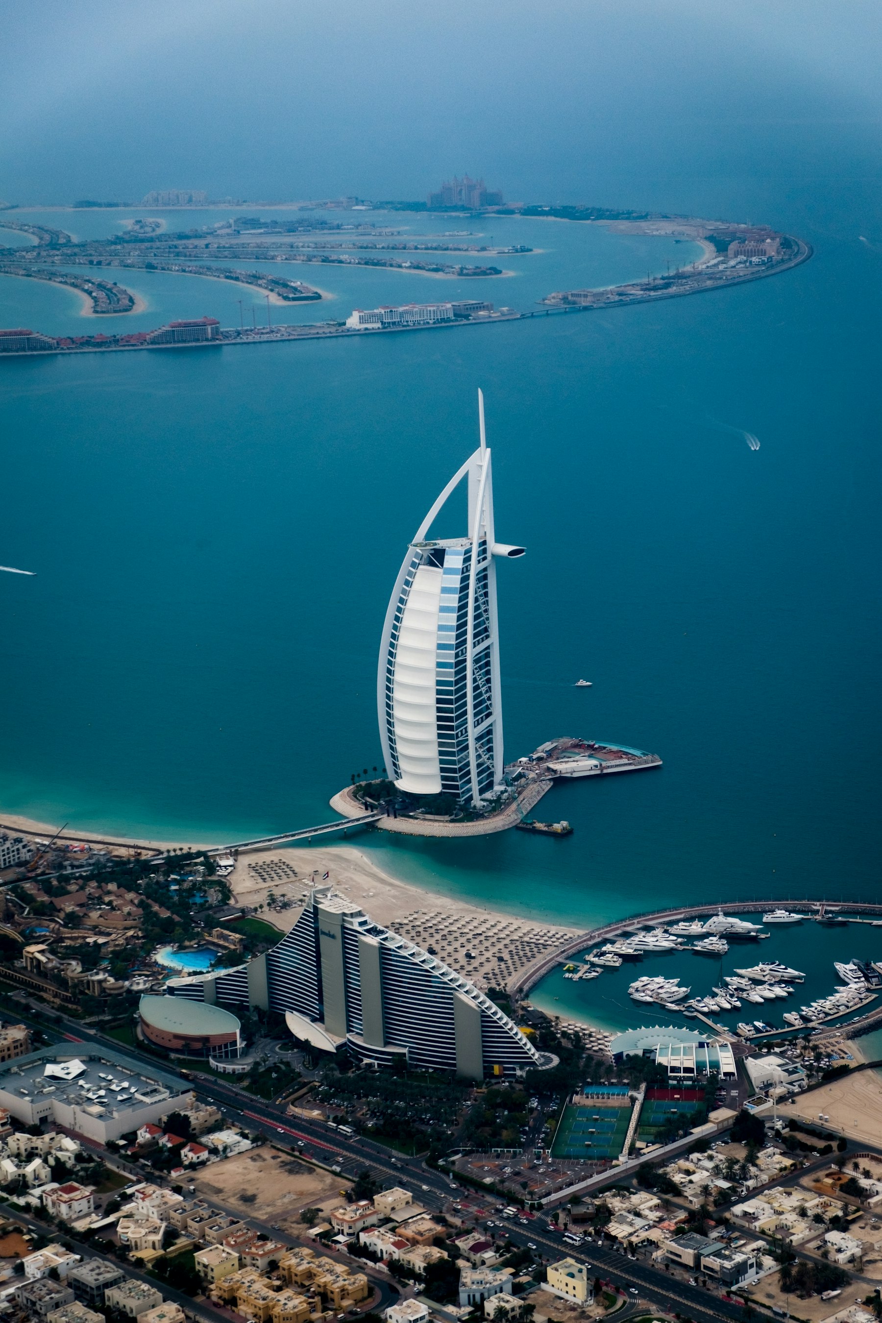 Dubai coastline and Burj Al Arab